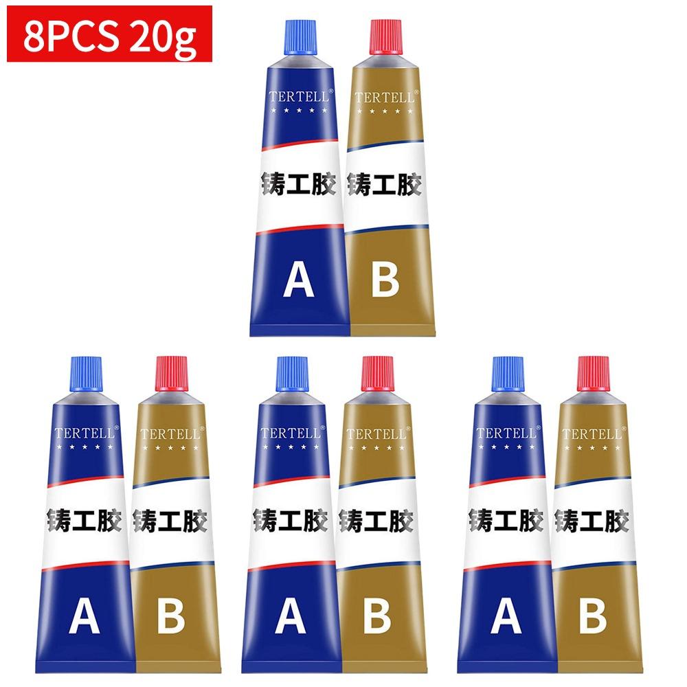 2-10Pcs Metal Repair Adhesive High Strength Bonding Sealant Weld Seam Adhesive Heat Resistance Strong Casting AB Glue Sealant