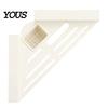 Sink Caddy for Sponges Corner Shelf Triangular Storage Rack, Stainless Steel Hollow Mesh Rack Dish Stable Space Saving Sponge Holder Kitchen