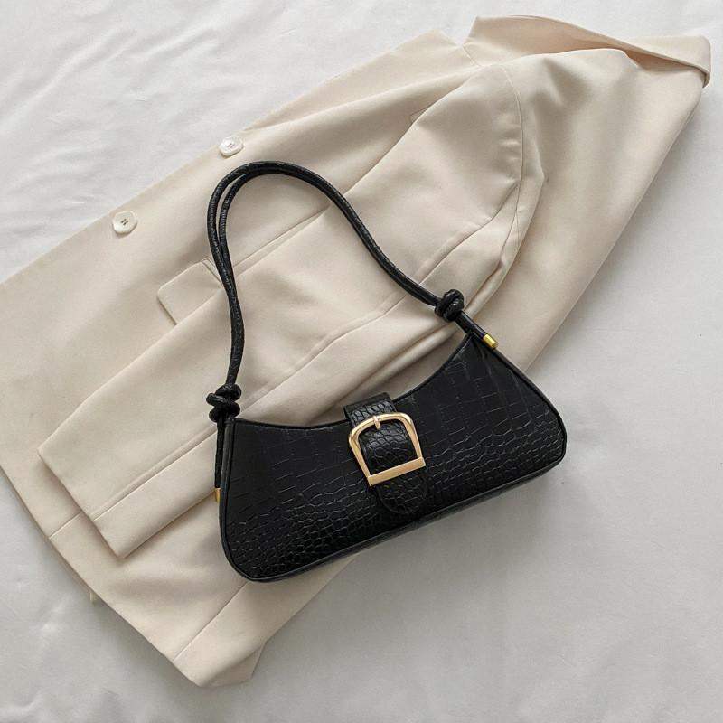 Модная уличная сумка через плечо из ПУ для женщин 2023 года, трендовая сумка-багет