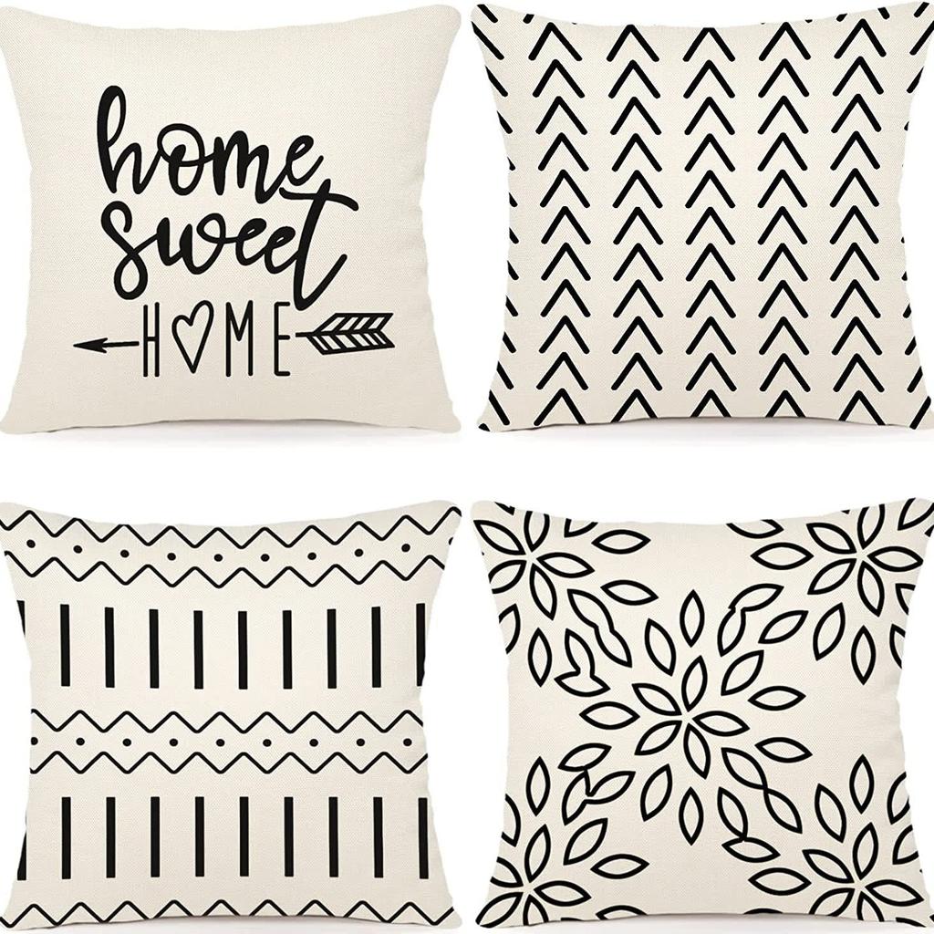 Modern Sofa Pillowcase Outdoor Decoration Linen Pillowcase Decoration Living Room Bedside Pillowcase