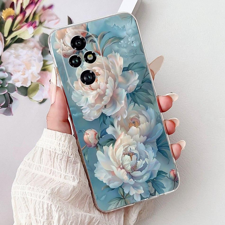 For Honor 200 Pro Honor200 Elegant Floral Butterfly Phone Case For Honor 200 200Pro Soft Silicone TPU Cases
