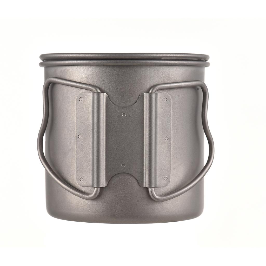 400ml Pour Over Kettle Gooseneck Coffee Kettle Ti Folding Handle Kettle with Lid and Beer Cup Gooseneck Pour Over Kettle