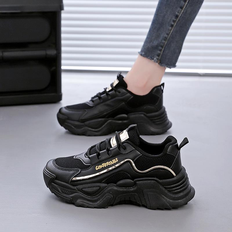 Platform dad shoes women's spring new breathable versatile casual shoes ins sports women's shoes