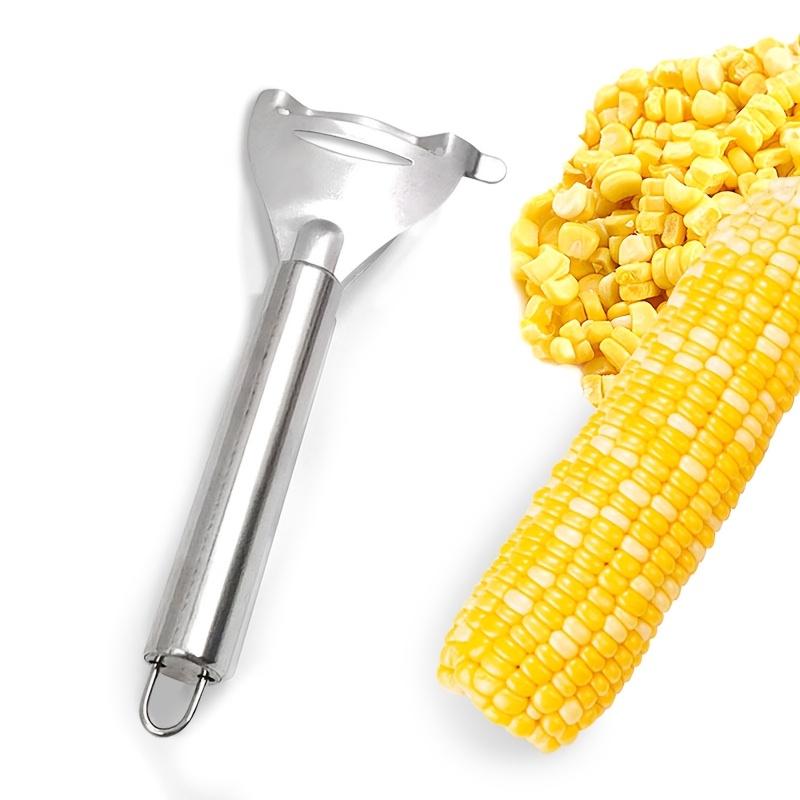 

1/2pcs Corn Stripper & Vegetable Peeler, Stainless Steel Serrated Blade for Quick Safe Prep, Ergonomic Kitchen Tool Home Gadgets