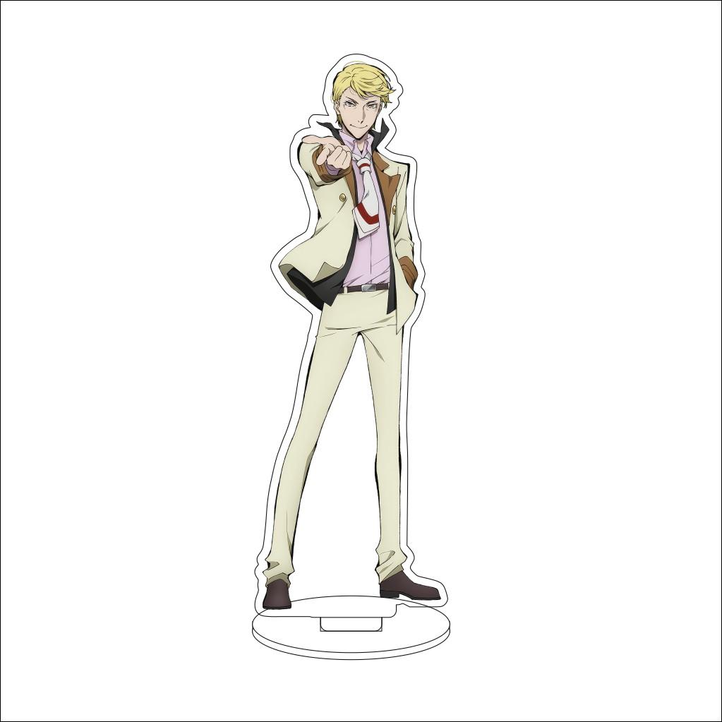 16CM Anime Cosplay Acrylic Stand Ornaments Edogawa Rampo Kunikida Doppo Dazai Osamu Figure Stand Halloween Christmas Gifts