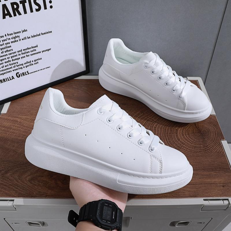 Spring and Summer New Manna Outdoor Little White Shoes Women's Fashion Casual Muffin Thick-soled Inner Height-increasing Couple Board Shoes