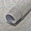 40x100cm Shimmer Fine Glitter Faux Leather Sheets Solid Color Synthetic Leather Fabric Roll for Earrings Hair Bows Pouches Bags