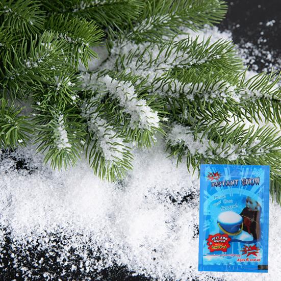 8st Konstgjord snö Realistisk snöflingaleksak Vattenexpansion Fake Snow Jul Utomhusdekoration