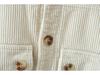 Korean Style 2025 Kids' Fleece-Lined Corduroy Jacket – Trendy & Warm Winter Top for Boys and Girls