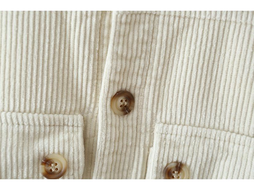 Korean Style 2025 Kids' Fleece-Lined Corduroy Jacket – Trendy & Warm Winter Top for Boys and Girls
