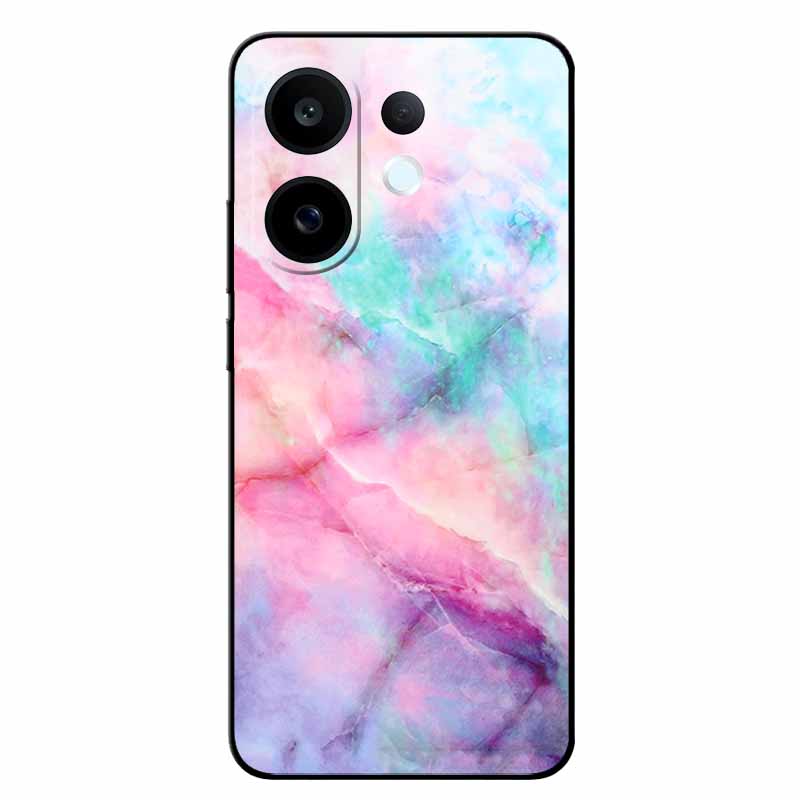 For Vivo S30 5G Cases V2464A Marble Painted Silicone Back Cover Cases For V2464A Soft Black Funda VIVO S30 TPU Cases Vivo S30 5G