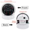 85mm 4 In 1 Gauge Oil Press Gauge Water Temp Meter Fuel Level Gauge Voltmeter With Alarm For Marine Boat Car Waterproof 12V 24V