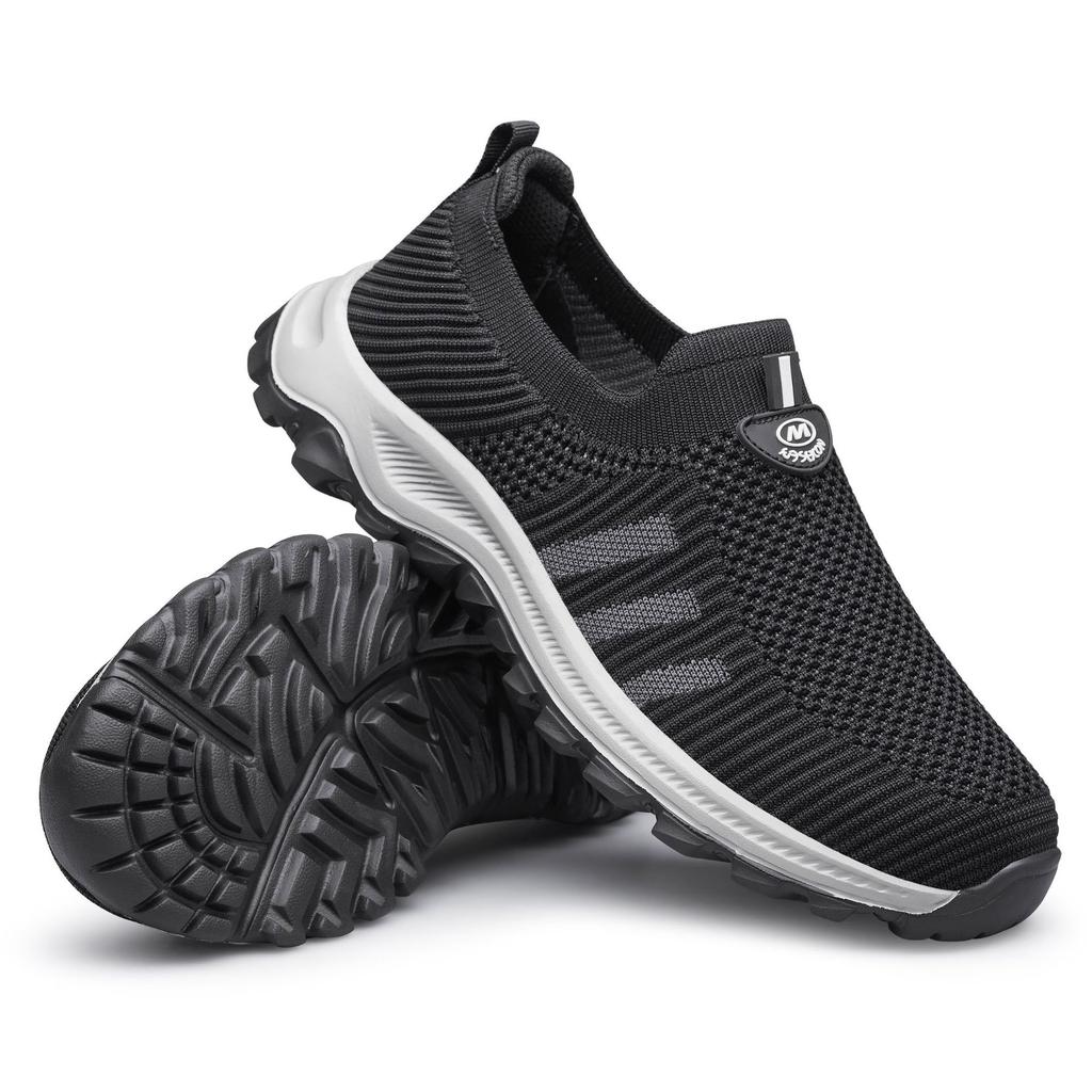 Genuine foot shoes women's summer new breathable middle-aged and elderly one-pedal non-slip soft-soled mother shoes casual sports shoes