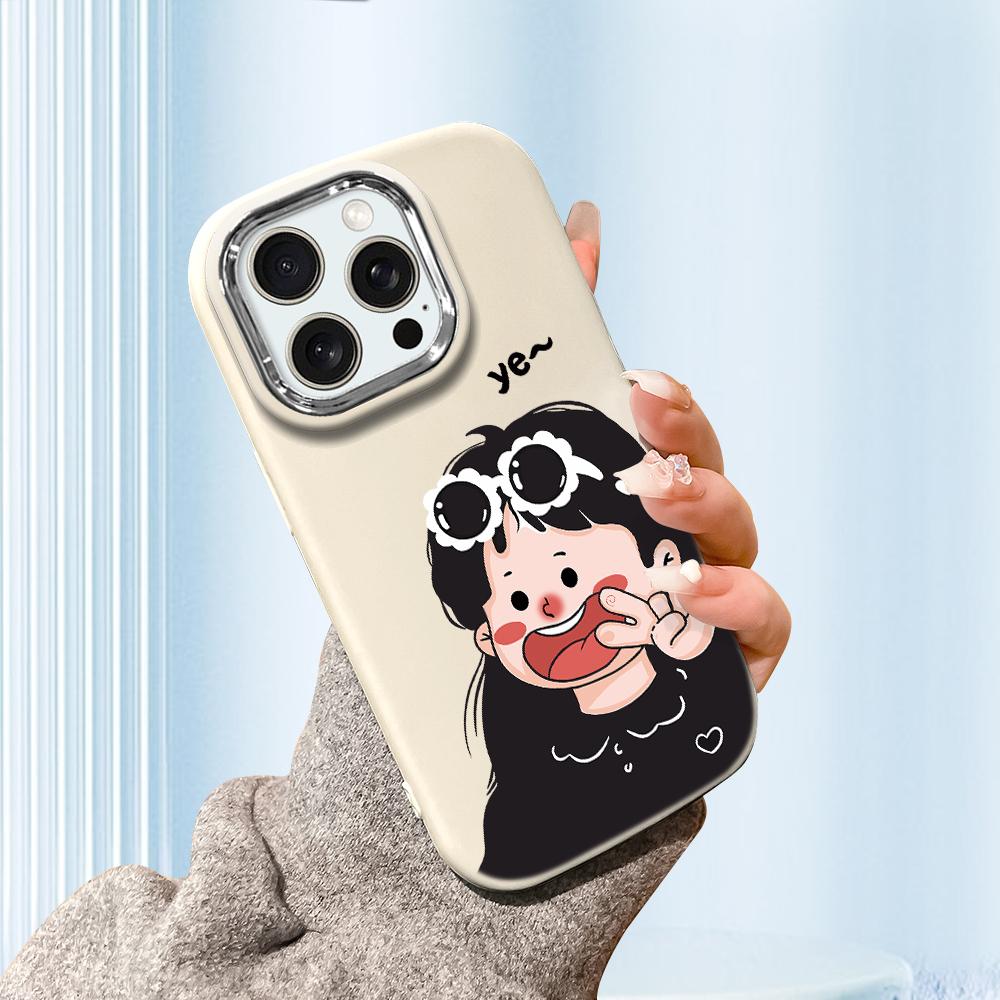 

Сплошной цвет с серебряным краем линзы, жирный корпус, мягкий жидкий силиконовый чехол из ТПУ, противоударный чехол для телефона для Huawei Honor iPhone Infinix Tecno Vivo Vivo Y21A белый