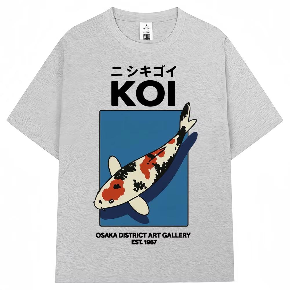 2026 Japanese Fuji Dragon Yakuza Tokyo Koi Fish T Shirt Men Women Vintage Fashion Tshirts Cotton Loose T Shirts Streetwear Male