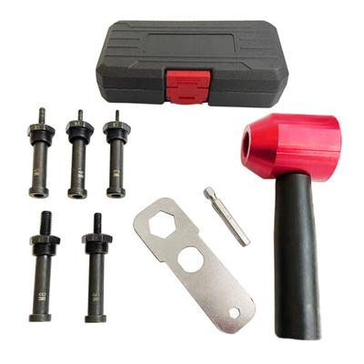 Outils de Rivetage Accessoire de Tête Perceuse à Riveter Accessoire pour Perceuse Riveteuse Électrique Pistolets à Riveter Écrous Adaptateur de Conversion pour Rivetage