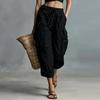 Women’s Loose Fit Straight Leg Cargo Pants with Drawstring Waist and Multiple Pockets for Casual Jogger Style Outdoor Work