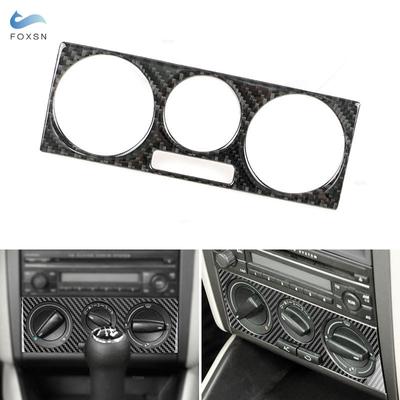Carbon Fiber Center Control CD AC Air Conditioner Radio Panel Frame Cover For VW Golf 4 Jetta Bora MK4 R32 GTI 1999 2000 -