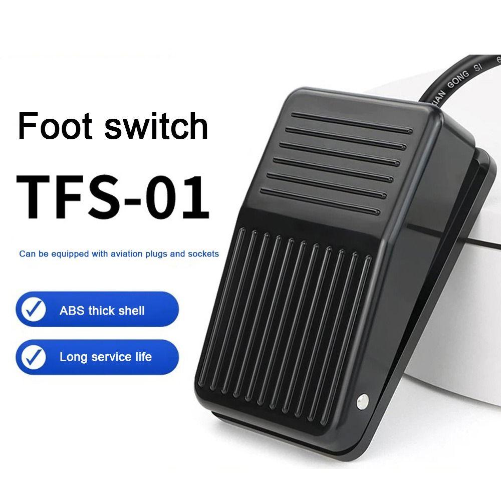 Nonslip Foot Pedal Switch Plastic Momentary Pedal Electrical Equipment Foot Switch  Power Tools