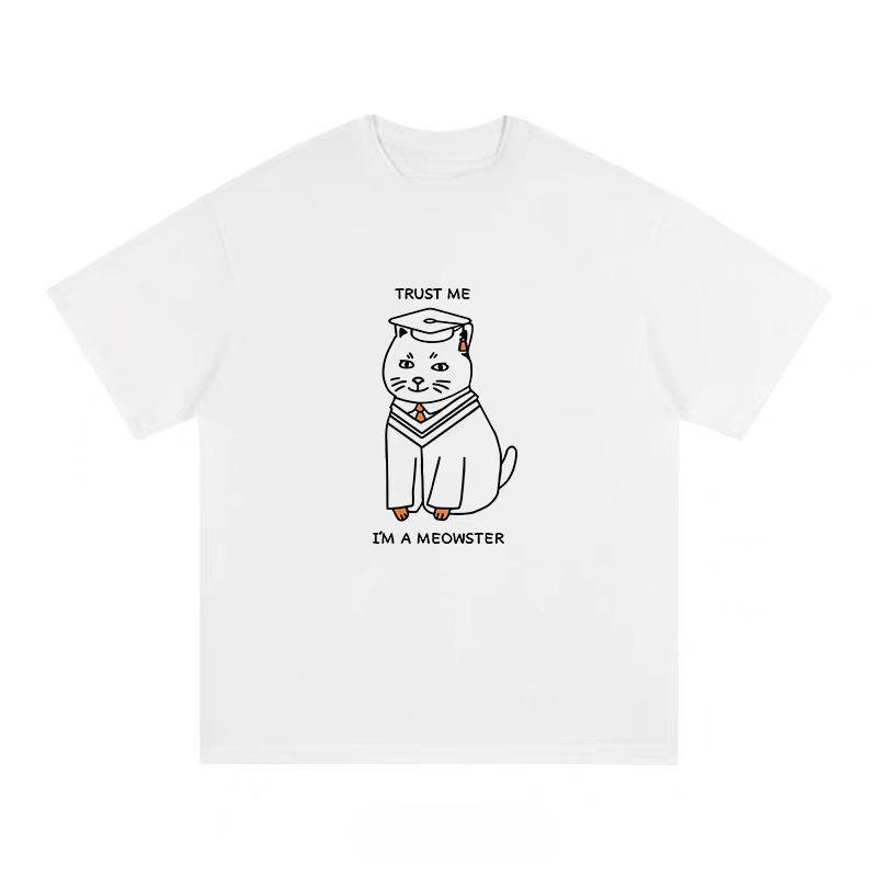 Fun Design Doctor Duck 2024 Summer Short Sleeve T-shirt Men and Women Instagram Trend Couple Casual T-shirt