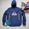 Conjunto de Chaleco y Chaqueta Softshell para Motociclista Hombre Resistente al Viento Impermeable Equipo de Touring Todoterreno Invierno