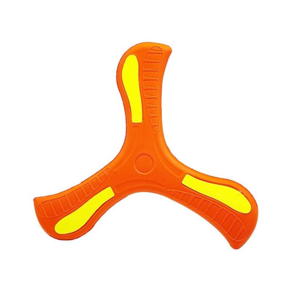 Interactive Luminous Boomerang Soft EVA Three-leaf Cross Flying Disc Flying Rocket Toy  Adult-kids