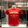 2026 Spain Fashion Print Champion Two Stars Graphics Unisex Tshirt Men Cotton Fashion Football Champion Commemorate TShirt