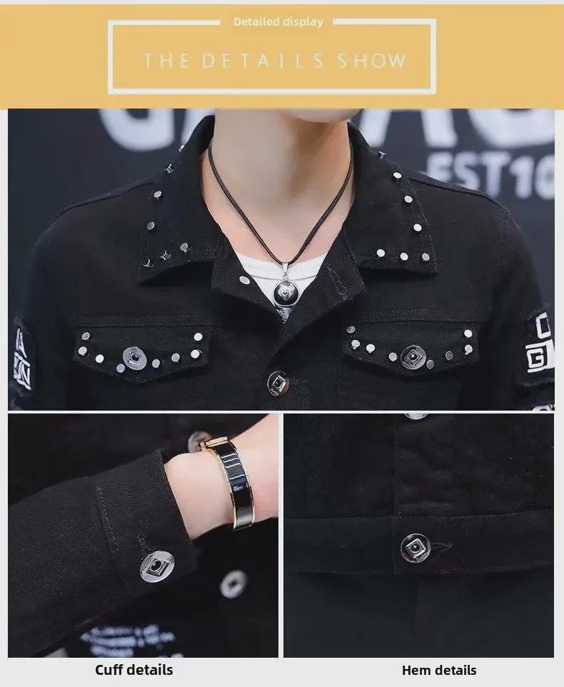 Jaqueta Jeans Masculina Moderna Solta - Moda Primavera/Outono