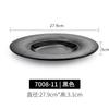 Black Textured Melamine Plates Food Grade Unbreakable Dinner Plates Heat Resistant Salad Dessert Plates Home Kitchen Tableware