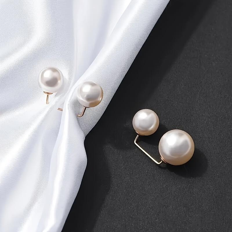 3-1pc, Anti Glare Buckle, High Gloss Pearl Brooch, Collar Changed To Small Shoulder Strap, Fixed Clothes, Skirts, Waist Changed To Large or Small