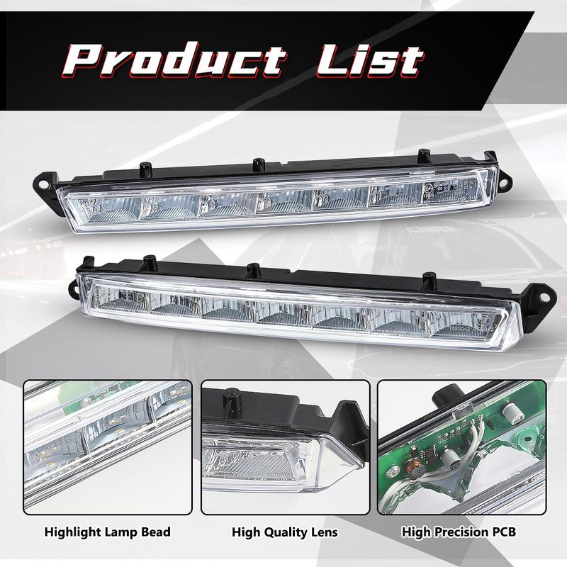 1649060451 1649060351 DRL For Mercedes Benz  LX164 GL320 GL350 GL450 GL550 ML63 AMG X166 2007-2013 Daytime Running Lights Fog