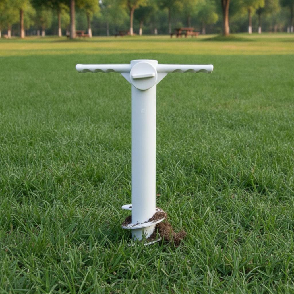 Umbrella Sand Anchor Windproof Holder with Handle No Insert for Garden
