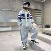 Fashion Boys Clothing Set Spring Autumn Patchwork Zipper Coat Pants 2Pcs For 4-12 Years Kids Tracksuits Teenager Casual Outfits