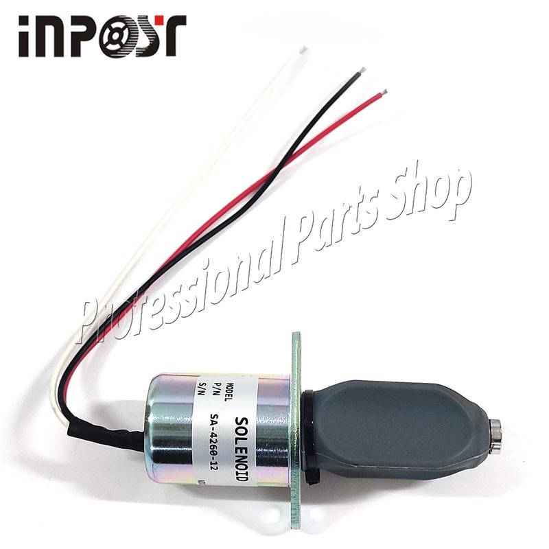 New 12V SA-4260-12 Shut Off Stop Solenoid Valve For Kubota Engine SA-4260