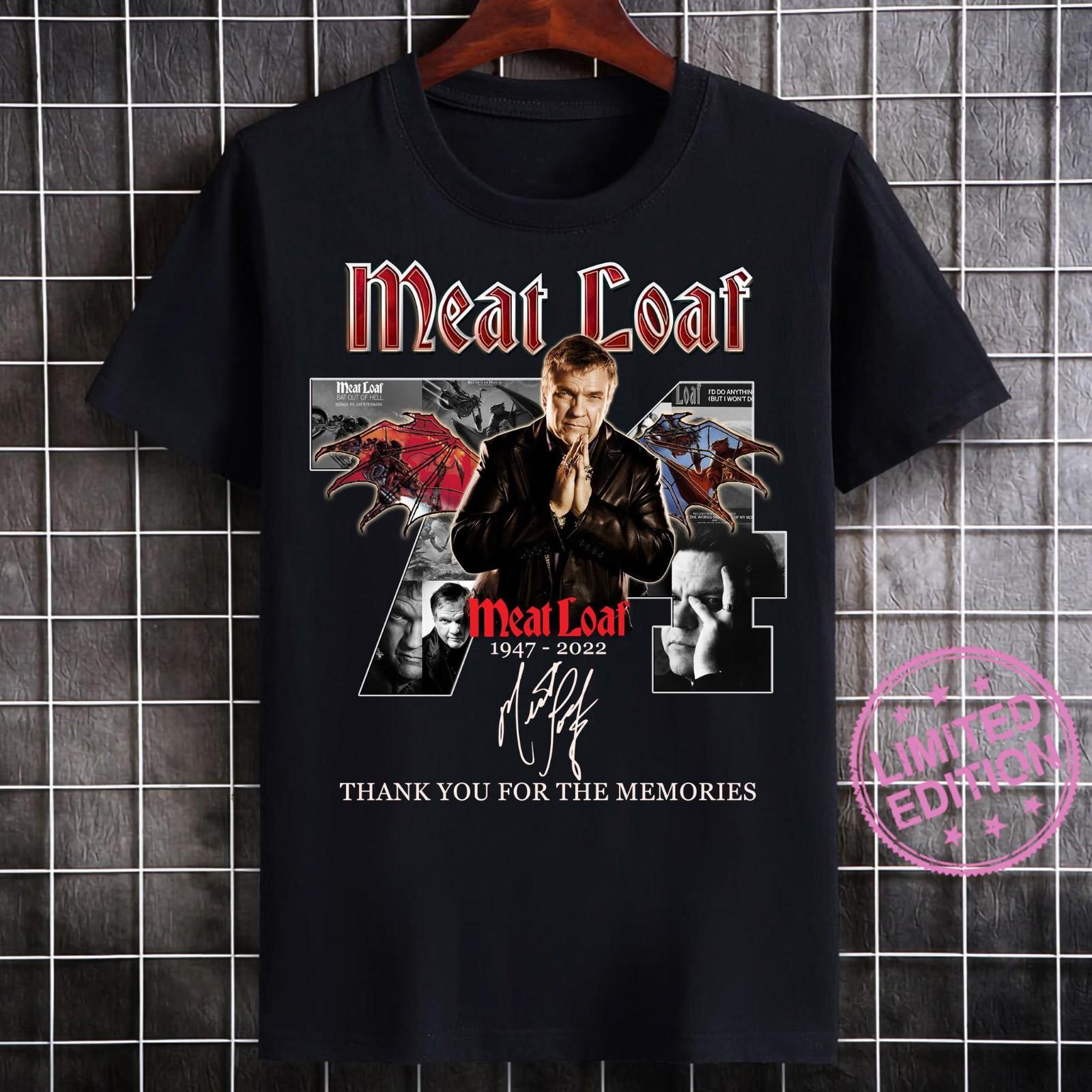Vintage Meat loaf 1947-2022 Thank you for the memorie T-shirtCL008 XXL