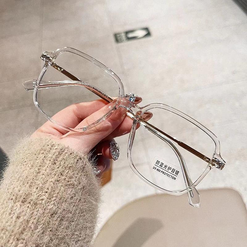 Material Square Shape Men'S Glasses Frame Blue Light Blocking Eye Glasses Frames Women Korean Stylish Eyewear Frames