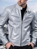 New men's stand-up collar locomotive leather jacket spring and autumn slim short PU leather jacket fashion casual jacket