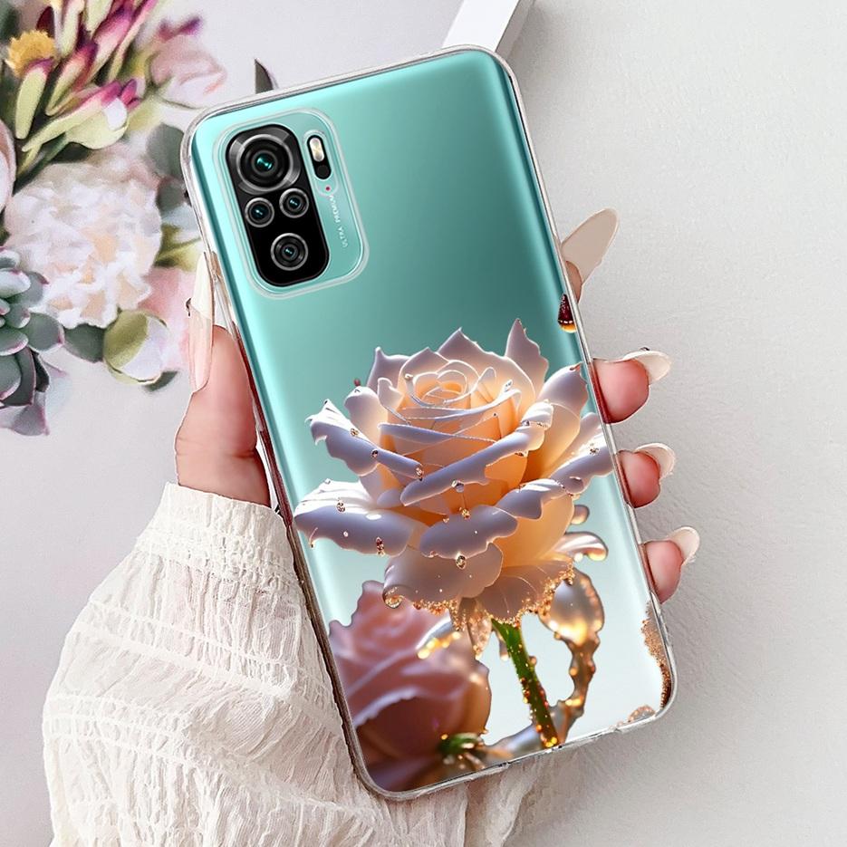 Für Xiaomi Redmi Note 10 4G Hülle Note 10S Niedliche Glückskarpfen Bemalte Abdeckung Weiche Silikon Handyhülle Für Redmi Note 10 Pro Max Fundas