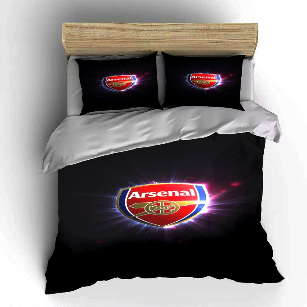 Arsenal Logo Bedding Set Bedding set (1 duvet cover, 2 pillowcases, duvet not included)