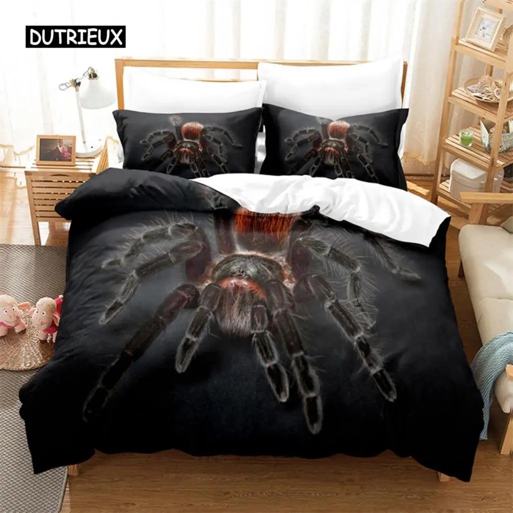 Spider And Animals Bedding Set Microfiber 3D Print Duvet Cover Queen King Size Fashion Des