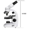 Svbony SV605 Compound Binocular Biological Microscope with 80x-1600x High Magnification Wide Field of View, WF10X and WF20X Eyepieces, 4X, 10X, and
