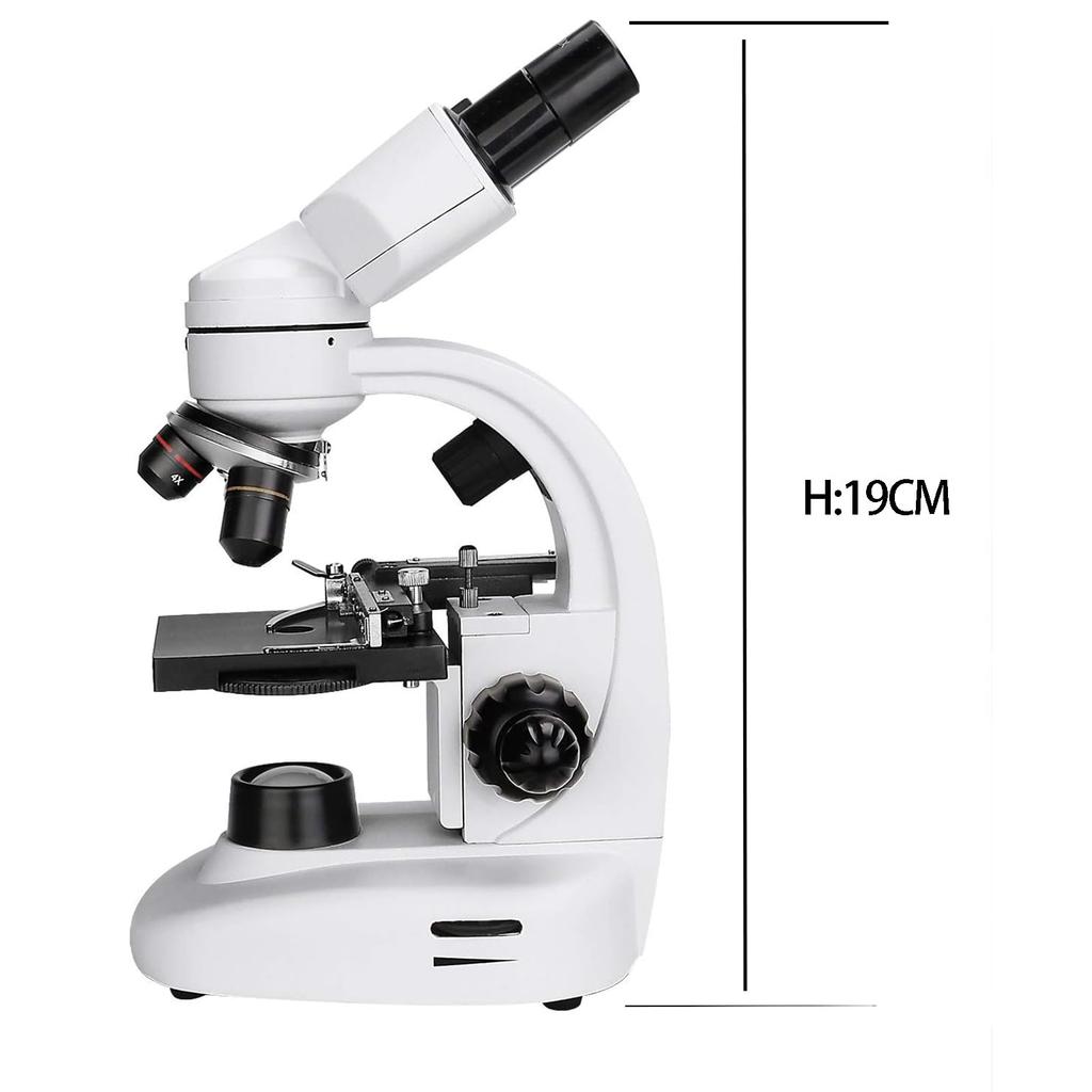 SVBONY SV605 Compound Binocular Biological Microscope with 80x-1600x High Magnification Wide Field of View, WF10X and WF20X Eyepieces, 4X, 10X, and