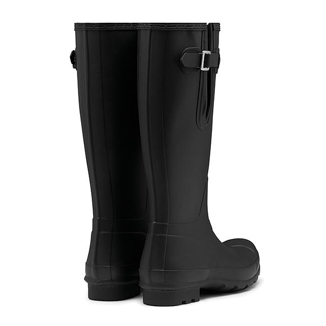 Hunter [Men] Original Side Adjustable Tall Rain Boots - Black Mft9007Rmablk