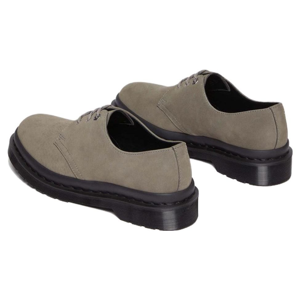 Dr. Martens Round Toe Lace-Up Fashion Versatile Loafers Unisex Loafers Gray-Green 31131059