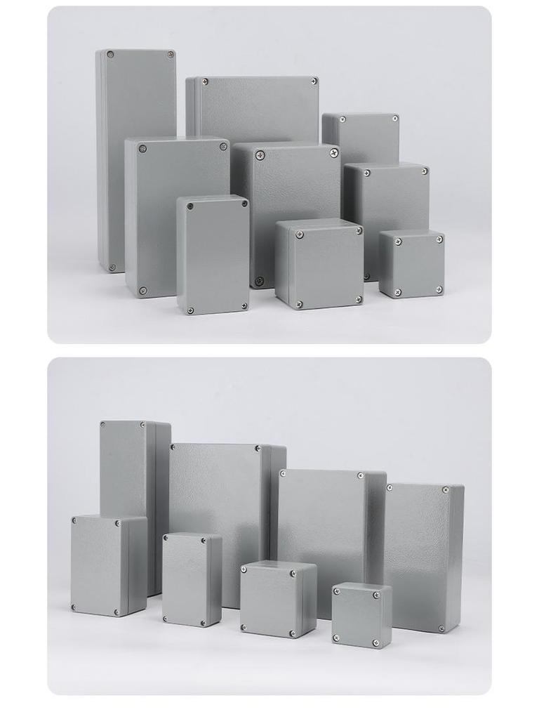 IP66 Outdoor Explosion-Proof Waterproof Aluminum Junction Box with Customizable Terminal Button Holes