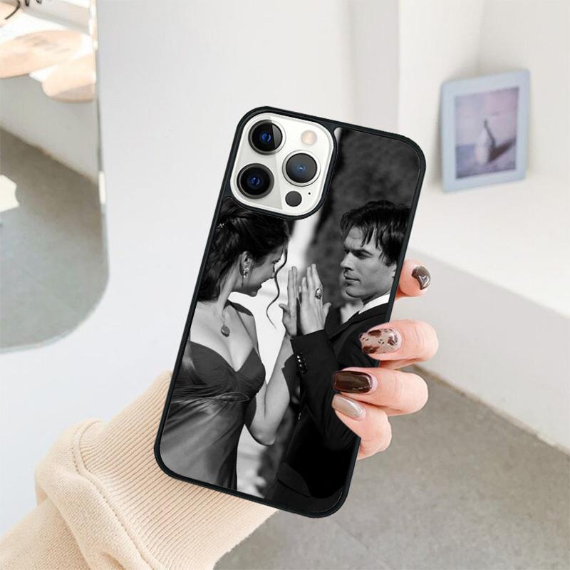 

Elena Damon The Vampire Diaries Phone Case For iPhone 17 Air 16 15 14 11 12 13 Pro MAX Plus coque Cover Shell iPhone 11pro max