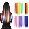 23 Colors Synthetic Wigs Long Straight Layered Hairstyle Dark Brown Blonde Gray Ash Full Wig with Bangs for Women Brown Wigs