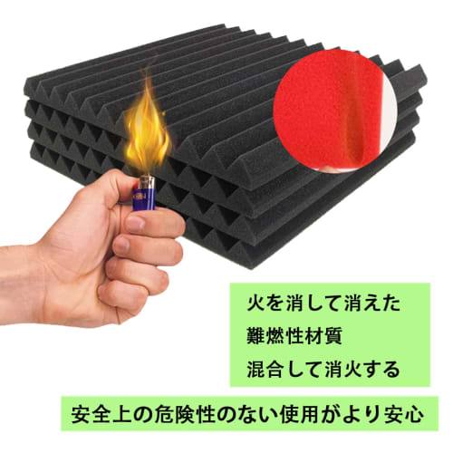 FsGrg [24 Sheets] Sound-Absorbing Material, Soundproofing Material, 30*30*2.5cm, Extra Thick, Soundproofing, Soundproofing, Sound Absorption, Interior