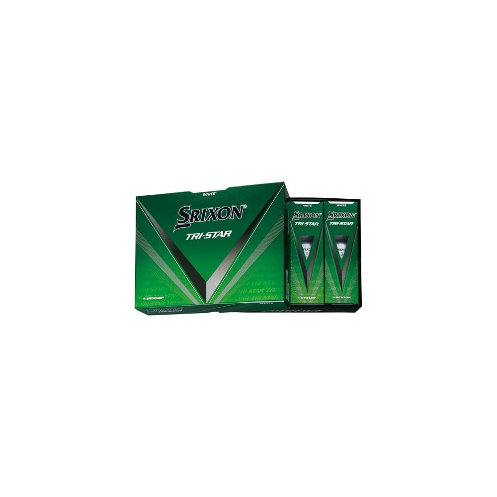 Dunlop Srixon Tri-Star4 Golf Balls 12 Pack White 2024 Model