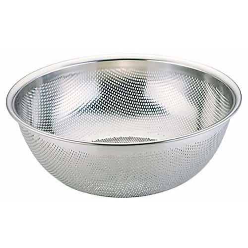 Sanpo Sangyo Silver Colander, 40cm, HACCP, Shallow Colander, 09906986